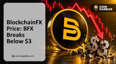 BlockchainFX price chart showing BFX below $3