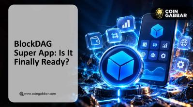 BlockDAG News graphic showing Super App renders