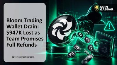 Bloom Trading Wallet Drain security incident showing 9,408 SOL stolen