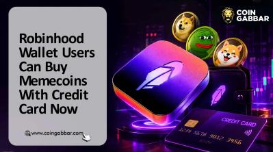 Robinhood Wallet app screen showing users buy memecoins with credit card