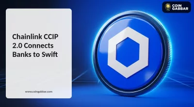 Chainlink News showing CCIP 2.0 connecting banks to Swift ledger
