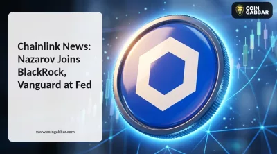 Chainlink News showing Sergey Nazarov with BlackRock