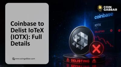 Coinbase delisting news IoTeX IOTX trading suspension September 2026