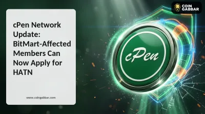 cPen Network Update graphic on BitMart assistance program for HATN