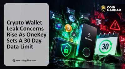 Crypto Wallet Leak privacy alert showing OneKey's 30-day