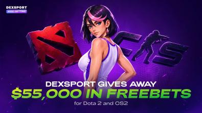 CS2, Dota 2, $55K Freebets: Dexsport's Esports Calendar Plan