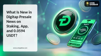 Digitap presale news panel showing Round 4 price and countdown