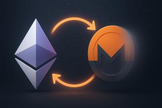 Ethereum-style coin swapped for a Monero-style coin, ETH to XMR without KYC