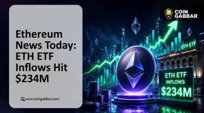 Ethereum News Today: ETH ETF Inflows Hit $234M