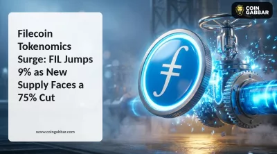 Filecoin Tokenomics Surge showing FIL price up 9%
