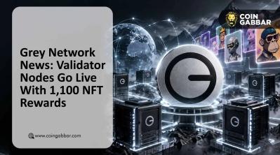 Grey Network News validator node sale live with NFT rewards graphic
