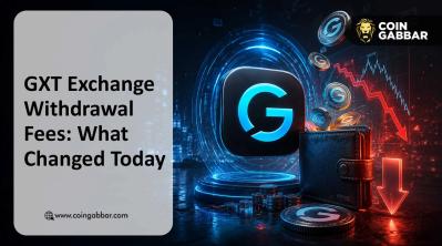 GXT Exchange Withdrawal Fees graphic showing zero gas charge update
