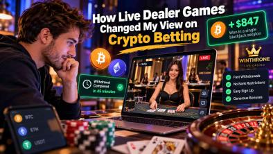 Crypto live casino with real dealer blackjack and roulette