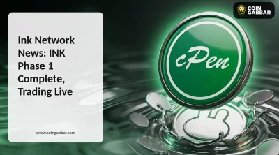 Ink Network News graphic showing Phase 1 completion and INK trading launch