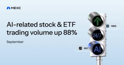 MEXC September AI tokenized stock and ETF trading volume rises 88%