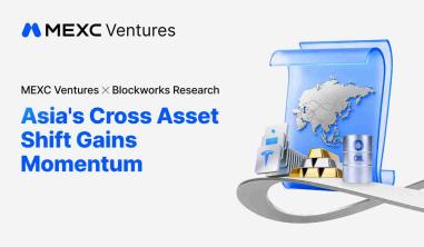 MEXC Ventures Asia TradFi report showing 3,308% stock futures growth