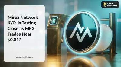 Mirex Network KYC testing graphic with MRX price chart