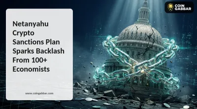 Netanyahu crypto sanctions news with Israeli flag and economists’ letter