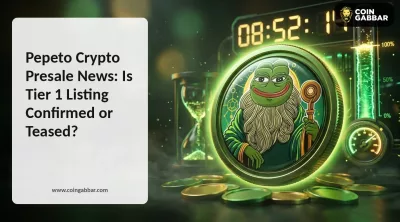 Pepeto crypto presale news showing sale timer and raised total