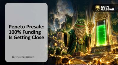 Pepeto Presale dashboard showing 97% funding progress