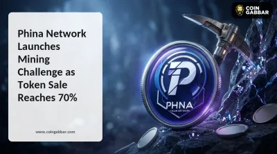 Phina Network mining challenge post and presale panel