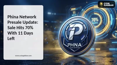 Phina Network Presale update showing funds raised and countdown