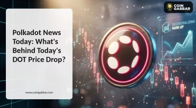 Polkadot News Today chart showing DOT price drop and decentralization ranking