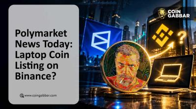 Polymarket news today Laptop coin Binance listing odds