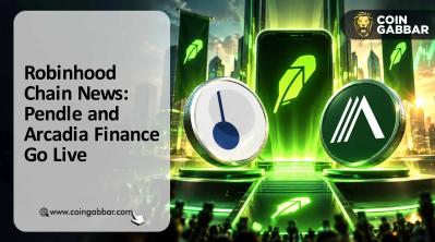 Robinhood Chain News graphic showing Pendle and Arcadia Finance going live