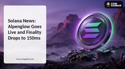 Solana News graphic showing Alpenglow live on mainnet