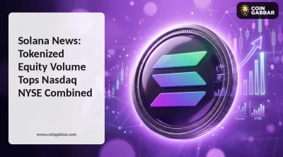 Solana News chart showing SOL tokenized equity supply growth trend