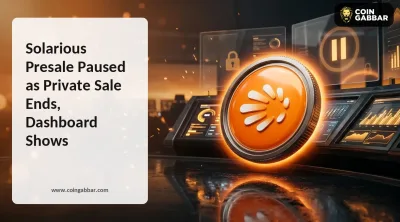 Solarious presale paused notice on SOLAR dashboard with raised data