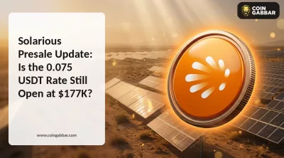 Solarious presale update: 0.075 USDT rate, $177K raised, 7 days left