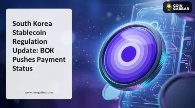 South Korea stablecoin regulation shown with Korean flag and stablecoin coins
