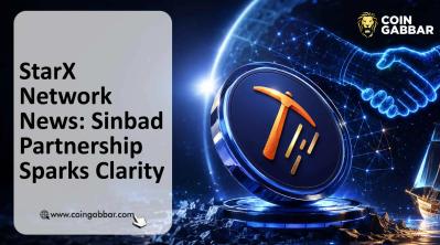 StarX Network News: Sinbad Network official partnership announcement banner