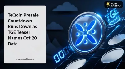TeQoin Presale Update showing the IDO countdown and TGE teaser