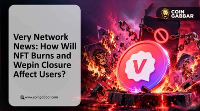 Very Network News graphic on NFT market burn and Wepin closure