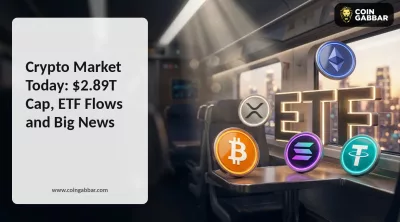 Crypto Market Today: $2.89T Cap, ETF Flows and Big News