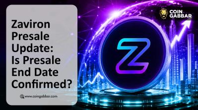 Zaviron Presale Update dashboard showing Stage 10 at 97 percent sold