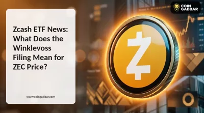 Zcash ETF news chart showing ZEC price and Winklevoss filing