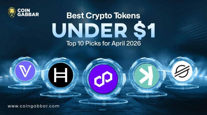 Best crypto tokens under $1 in April 2026 comparison chart