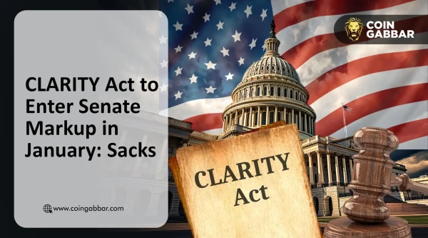 CLARITY Act to Enter Senate Markup in January: Sacks
