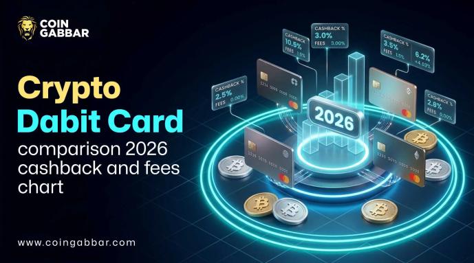 crypto debit card comparison 2026 cashback and fees chart