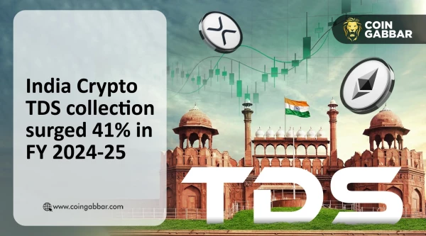 India Crypto TDS collection surged 41% in FY 2024-25
