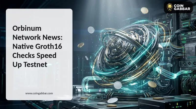 Orbinum Network news graphic on native Groth16 proof checks