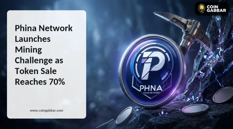 Phina Network mining challenge post and presale panel