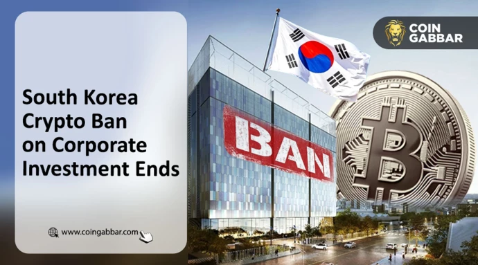 South Korea crypto ban ends allowing corporate investment