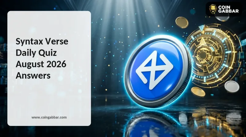 Syntax Verse Daily Quiz August 2026