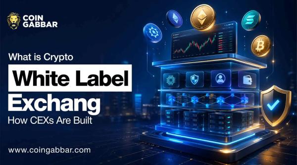 White label crypto exchange platform illustration