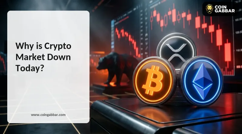 Why is crypto market down today BTC ETH XRP price crash news
